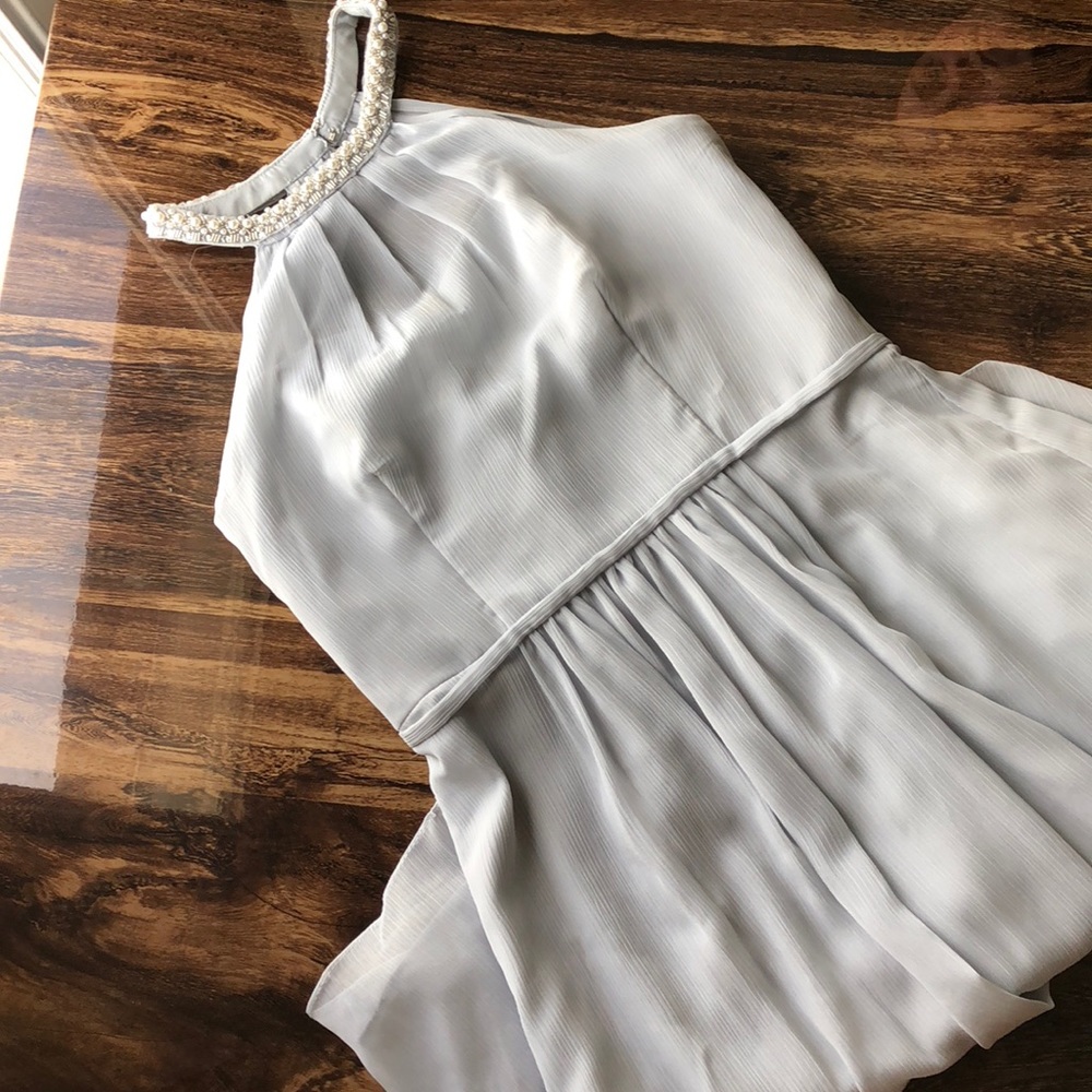 Soft Gray Formal Dress